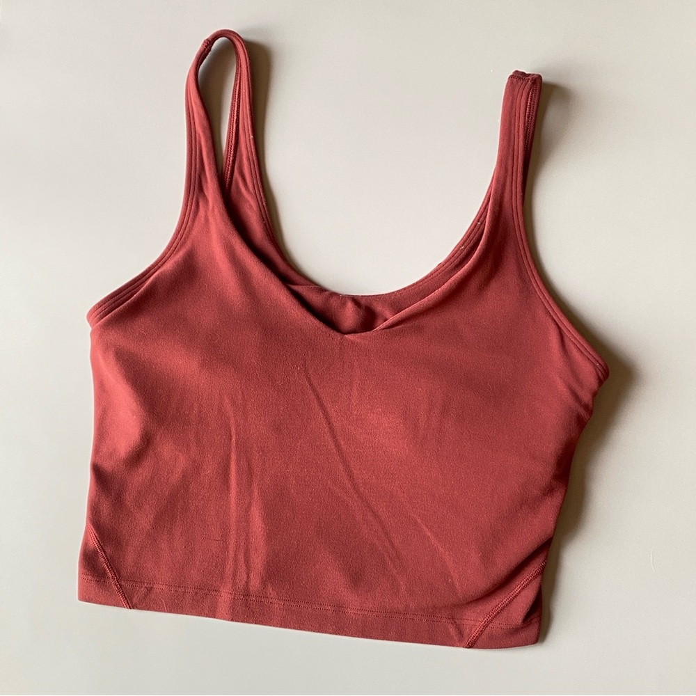 Lululemon Align Top rose pink mauve size 6